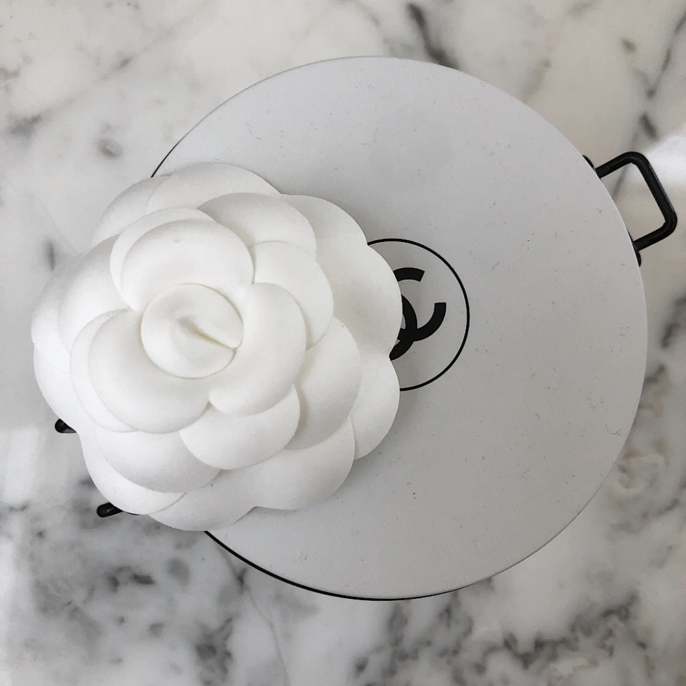 Authentic Chanel Camelia Flower for Brooch NEW Pin Camellia - Picture 3 of 9